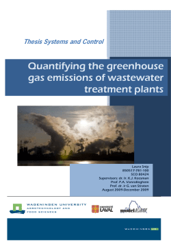 Quantifying the greenhouse gas emissions of wastewater treatment