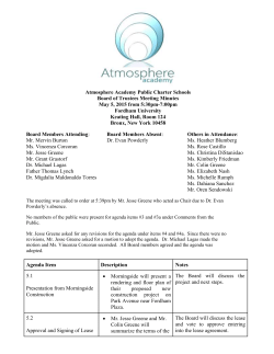 Atmosphere Academy Public Charter Schools Board of Trustees