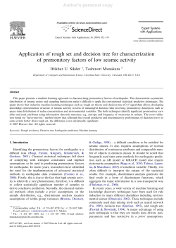 Application of rough set and decision tree for