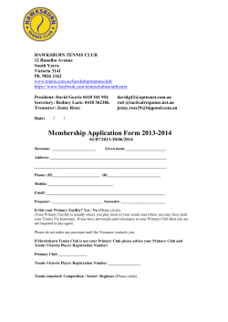 HAWKSBURN TENNIS CLUB