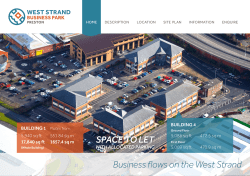 SPACE TO LET Business flows on the West Strand