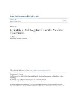 Let`s Make a Deal: Negotiated Rates for