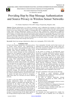 Providing Hop by Hop Message Authentication and Source Privacy
