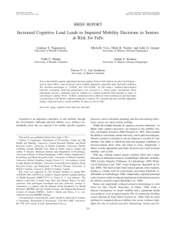 Increased Cognitive Load Leads to Impaired Mobility Decisions in
