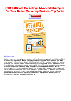 Affiliate Marketing: Advanced Strategies For