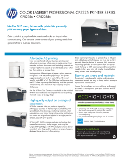 color laserjet professional cp5225 printer series