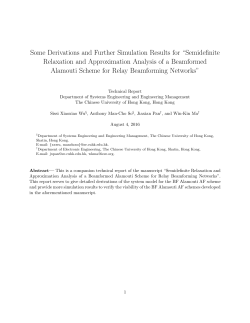 Companion Technical Report - Department of Systems Engineering