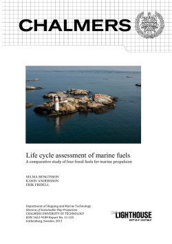 Life cycle assessment of marine fuels