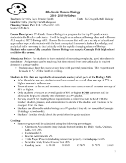 8th-Grade Accelerated Biology