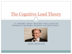 The Cognitive Load Theory - Team5-eme
