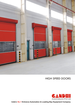 high speed doors - Gandhi Automations Pvt. Ltd.