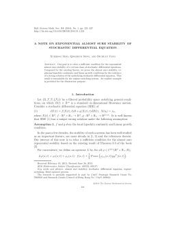 A NOTE ON EXPONENTIAL ALMOST SURE STABILITY OF