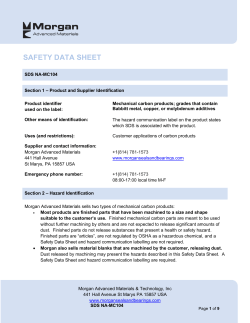 safety data sheet - Morgan Fire Protection