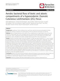 Aerobic bacterial flora of biotic and abiotic