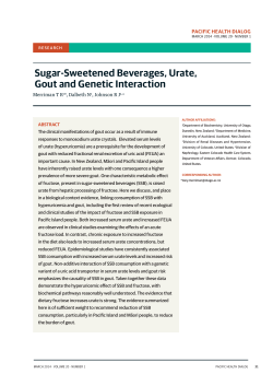 Sugar-Sweetened Beverages, Urate, Gout and Genetic