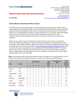 07.23.13 Pennsylvania Vegetable Disease Update