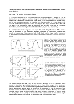 Characterization of the spatial response functions of ionization