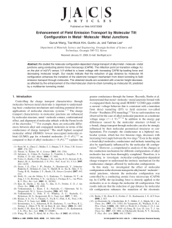 Enhancement of Field Emission Transport by Molecular Tilt