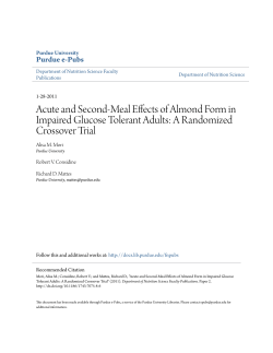 Acute and Second-Meal Effects of Almond Form in Impaired Glucose