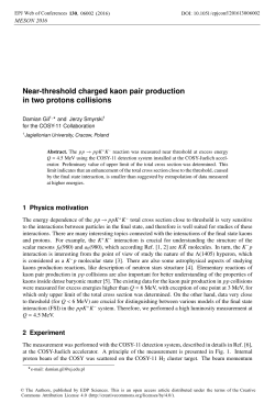 Near-threshold charged kaon pair production in two protons collisions