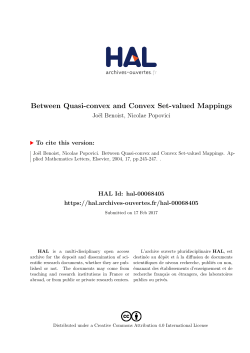 Between Quasi-convex and Convex Set-valued - HAL
