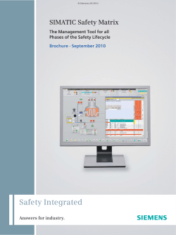 SIMATIC Safety Matrix