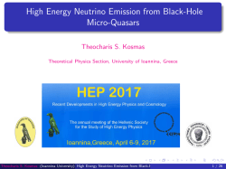 High Energy Neutrino Emission from Black-Hole Micro
