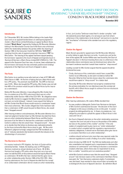 appeal judge makes first decision reversing &ldquo;unfair relationship&rdquo;