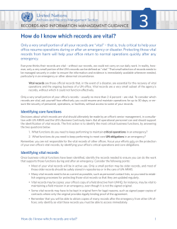 How do I know which records are vital?