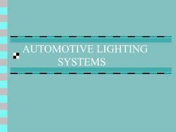 AUTOMOTIVE LIGHTING SYSTEMS