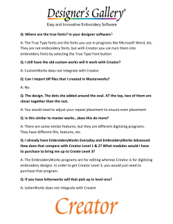 Q: Where are the true fonts? - Designers Gallery Software Blog