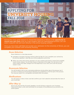 university housing - University of Illinois Parking Department