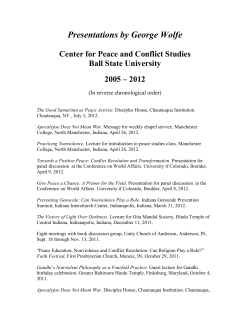 Presentations by George Wolfe