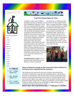 Maths Open Morning Wednesday 1 st February 9