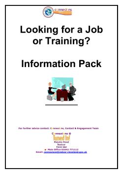 Looking for a job or training - Redcar and Cleveland Council