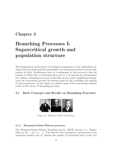 Branching Processes I: Supercritical growth and