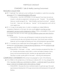 Portfolio Checklist UPDATED - Waukee Community School District