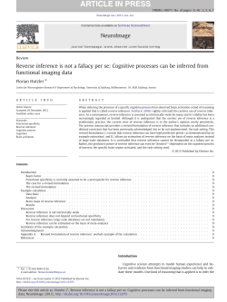 Reverse inference is not a fallacy per se: Cognitive processes can