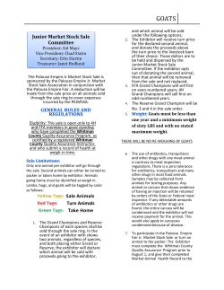 Sale Animals Turn Animals Take Home Junior Market Stock Sale