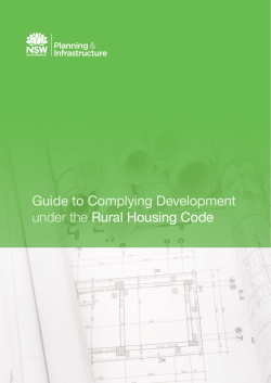 Guide to Complying Development under the