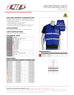 specification sheet - Protective Industrial Products