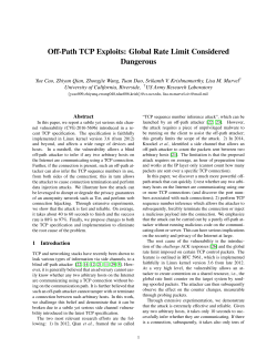 Off-Path TCP Exploits: Global Rate Limit Considered