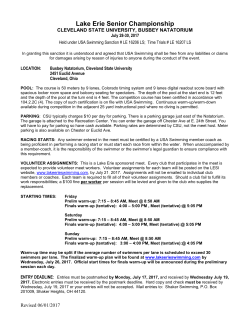 LE Senior Champs - Lake Erie Swimming