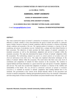 This study examined the impact of animal`s