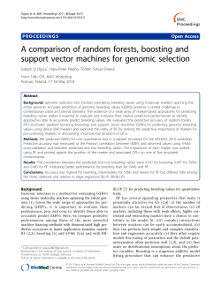 A comparison of random forests, boosting and support vector