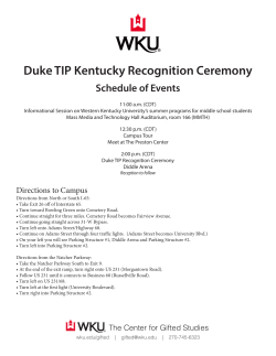 Duke TIP Kentucky Recognition Ceremony