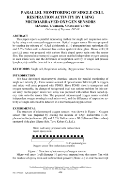parallel monitoring of single cell respiration activity by using