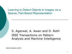Learning to Detect Objects in Images via a Sparse, Part
