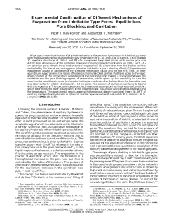 Experimental Confirmation of Different Mechanisms of Evaporation