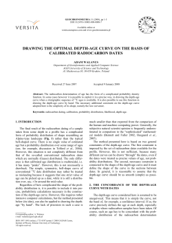 drawing the optimal depth-age curve on the